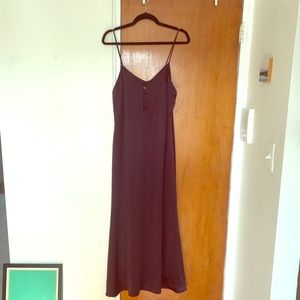 REFORMATION 100% Silk Dress. Deep Purple. Size M